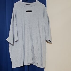 Fear of God Light Gray Short Sleeve Tee